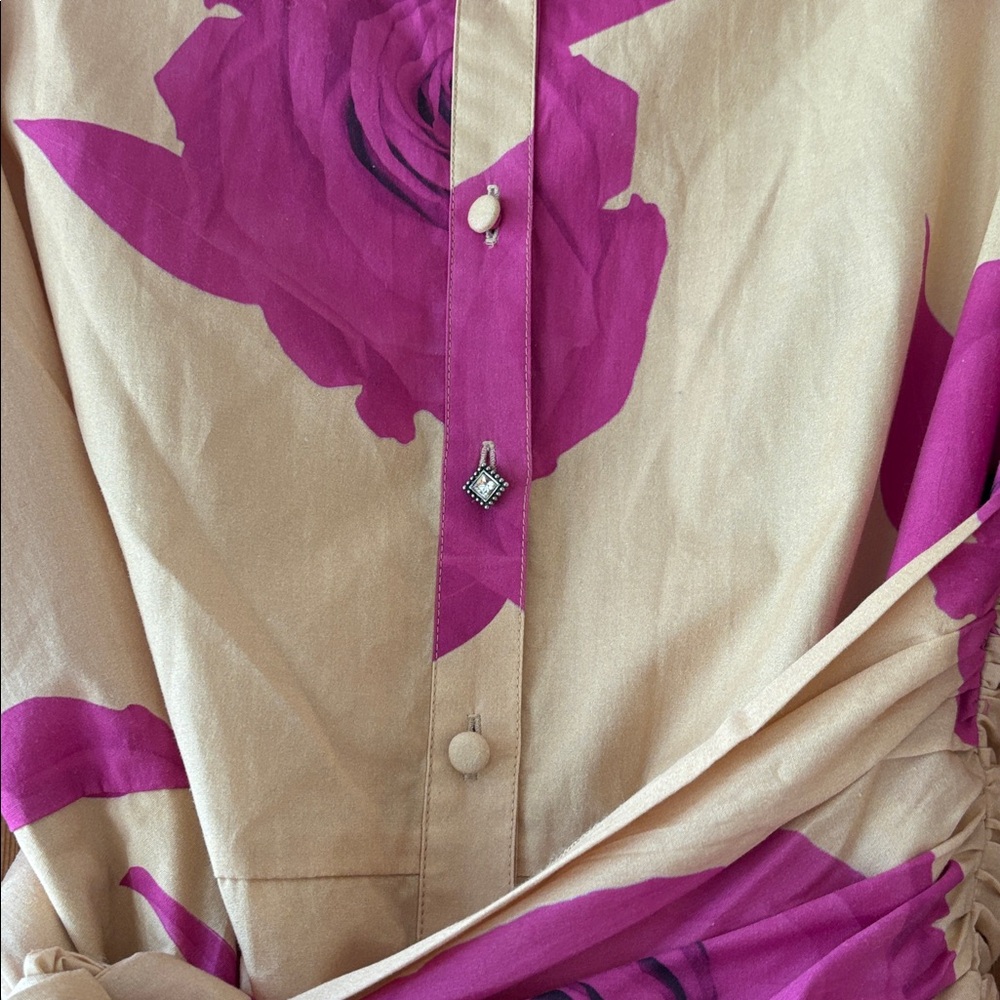 Hutch Pink and Tan Long Sleeve Dress - Picture 5 of 6